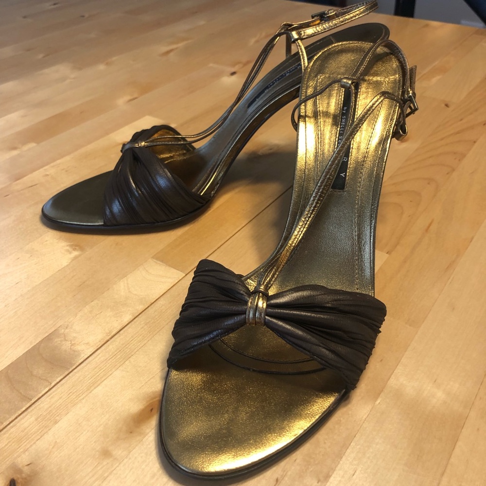 Laundry by Shelli Segal - bronze high heels, Sz 9.5